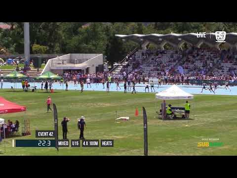 MIXED U15 4X100M HEAT 1 - 2017 SUBWAY STATE RELAY CHAMPIONSHIPS // LAVicTV