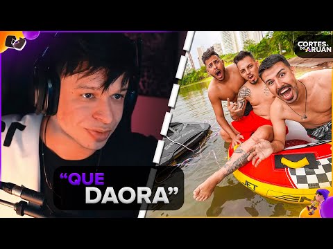 ARUAN REAGE: DESAFIO MEGA DIFICIL NA BOIA DE JETSKI COM MEUS AMIGOS (RENATO GARCIA) -Cortes do Aruan