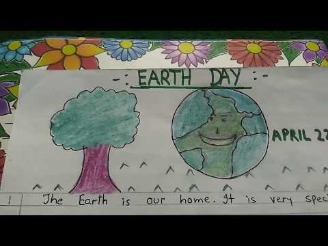 "EARTH DAY PLEDGE" for students. Let's learn english and paragraphs. Video