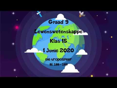 LEWENSWETENSKAP GRAAD 9: 1 Junie 2020 - periode 7 (01097)