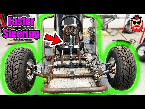 XXXL Go Kart Steering Quickener & CVT Jackshaft Build