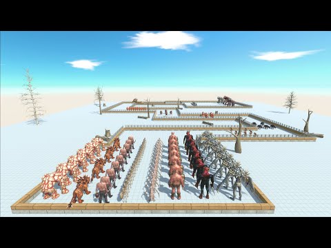 The campaign of infernals's army against the nobles of fantasy - Animal Revolt Battle Simulator