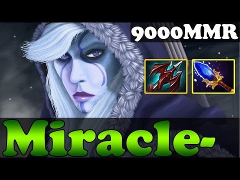 Miracle- 9000MMR Drow Ranger With Aghanim's and Dragon Lance - Ranked Match - Dota 2