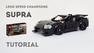 Tutorial - Toyota Supra A80 mk4 Lego Speed Champions 76912 Dodge Charger Alternate Build Instruction