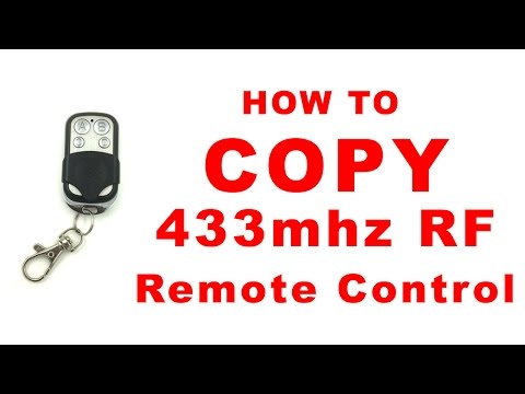 How to copy 433MHz RF Remote Control