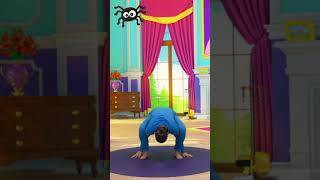 Incy Wincy Spider Pose 🕷️🕸️ Enjoy being a wiggly bendy spider! #shorts #kidsworkout #spider