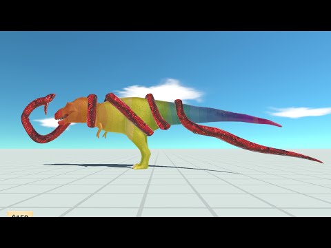 TITANOBOA vs EVERY RAINBOW UNIT - Animal Revolt Battle Simulator