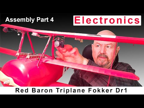 Assembly Part 4 - Electronics. Red Baron Triplane Fokker DR1 by Dancing Wings Hobby