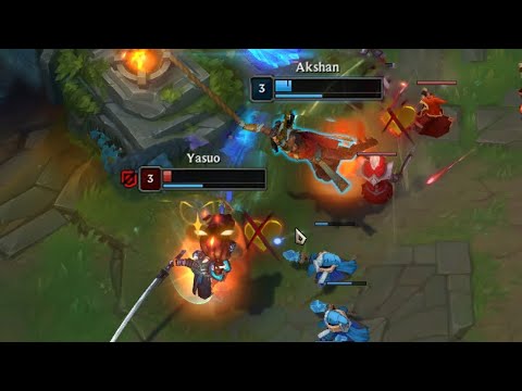 AKSHAN MID vs YASUO at LVL 3
