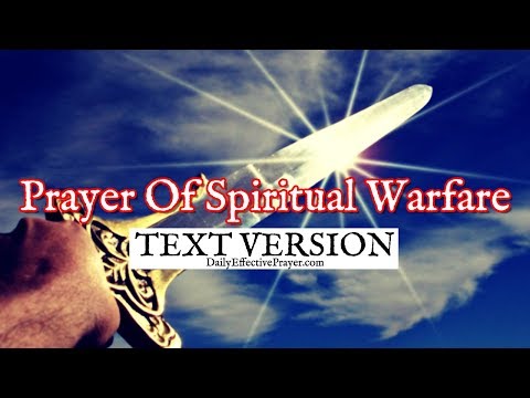 Prayer Of Spiritual Warfare (Text Version - No Sound) Video