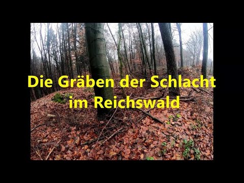 Die Gräben der Schlacht im Reichswald