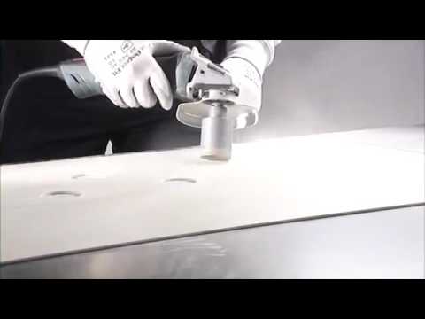 Cutting round holes in LEA Slimtech Porcelain slabs