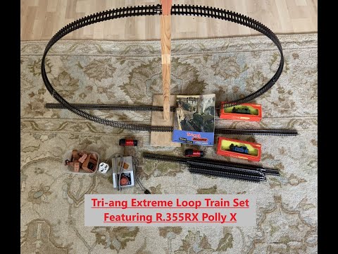 A Tri-ang Super 4 Extreme Loop Train Set Featuring the Special R.355RX 0-4-0 Industrial Loco Polly X