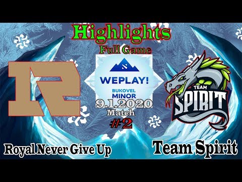 Highlights - Royal Never Give Up Vs Team Spirit - WePlay Bukovel Minor 2020 - Dota 2 Highlights Pro