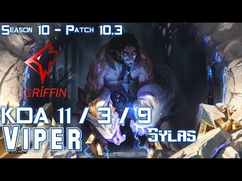 GRF Viper SYLAS vs QIYANA Mid - Patch 10.3 KR Ranked