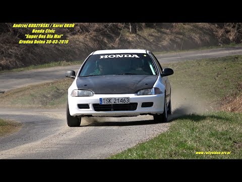 Andrzej BUDZYŃSKI / Karol OKOŃ - Honda Civic - "Super Oes Dla Mai" Grudna Dolna 30-03-2019