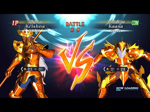Krishna (Chrysaor Scale) vs Kaasa (Lyumnades Scale) - Saint Seiya: Brave Soldiers