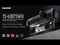 TS-h3077AFU ZFS AFA NAS with an AMD Ryzen 7000 series CPU, DDR5, PCIe Gen4 for PB storage and 100GbE