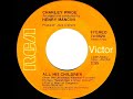 1972 Charley Pride & Henry Mancini - All His Children (stereo 45)