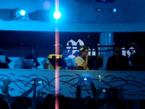 Axwell fighting with a microphone