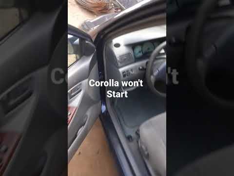 Corolla won't start