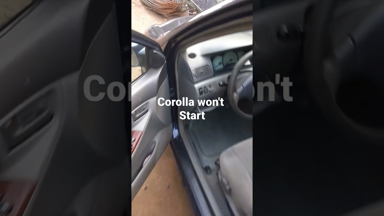 Corolla won't start