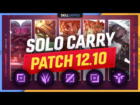 3 BEST SOLO CARRY Champions for EVERY ROLE in PATCH 12.10 - League of Legends