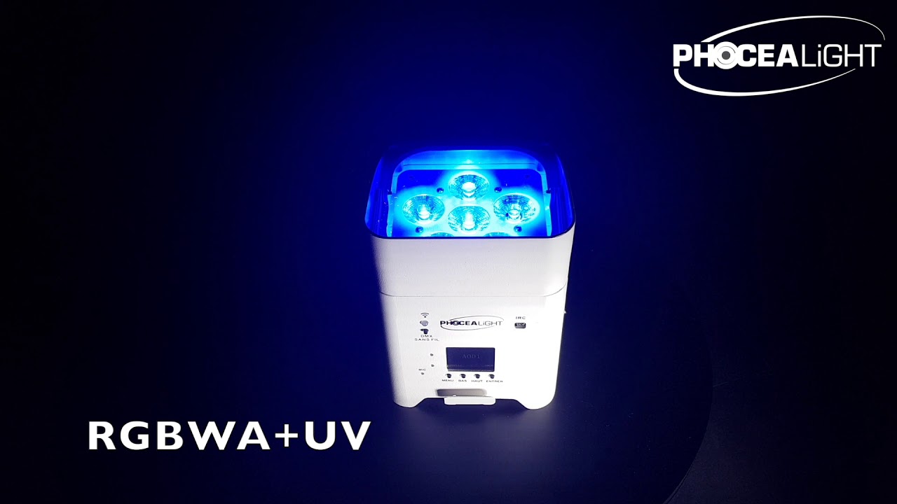 Projecteur 6x15 w sur batterie