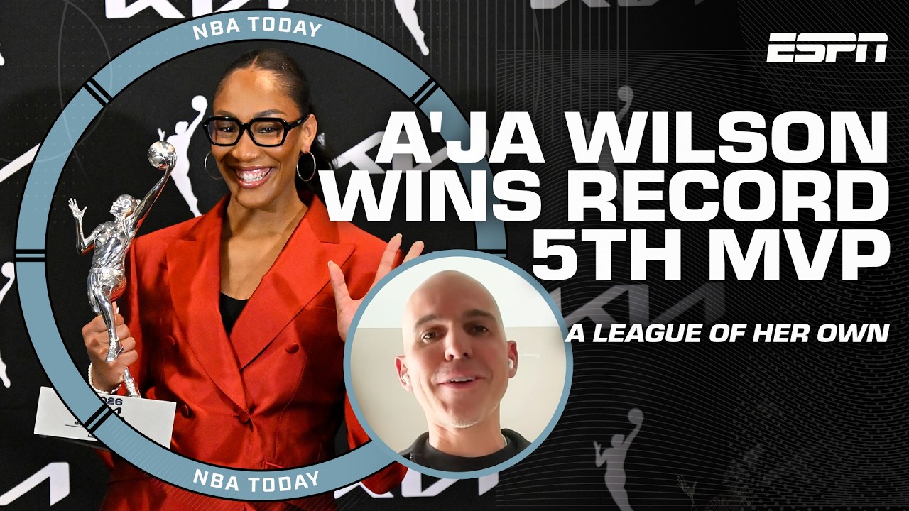 A'ja Wilson wins record 5th WNBA MVP 🏆 'She's the GREATEST IN HISTORY!' - Ryan Ruocco | NBA Today