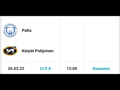 PaKa U15 - Kärpät U15 Pohjoinen