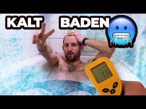 Eisbaden in der Badewanne ohne Eis ist trotzdem kalt!