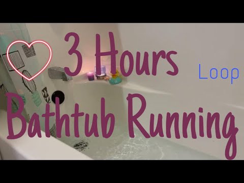 3 Hours Bathtub Running ASMR - Candles and Duck Bath Toys - Soothing Sounds for Sleep