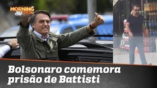 Bolsonaro comemora prisão de Cesare Battisti