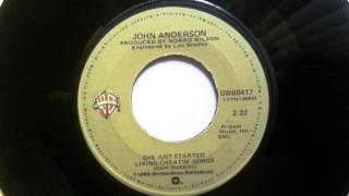 She Just Started Liking Cheatin&#39; Songs , John Anderson , 1980 Vinyl 45RPM