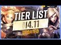 NEW UPDATED TIER LIST for PATCH 14.11 - League of Legends