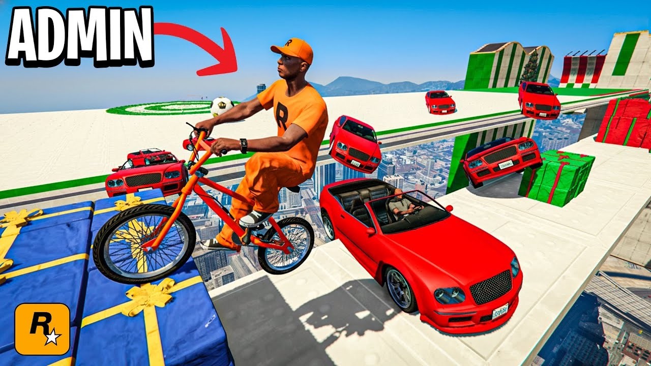 CORRE O TE ATROPELLO EN BICI! ADMIN DE ROCKSTAR INMORTAL!! - GTA 5 ONLINE
