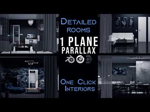 Parallax Detailed Rooms | One Click Interiors | Kpack
