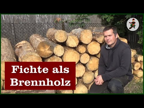Fichte als Brennholz