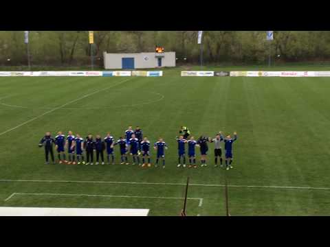 FC Lokomotíva Košice - MŠK Žilina B 2:1 (1:0) - Poďakovanie hráčov po zápase.