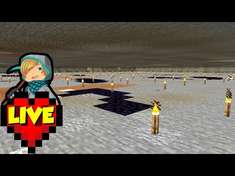 TheNeoCubest - Let's Play Hardcore Minecraft LIVE | Mining Out my Giant Quarry (Stream 1)
