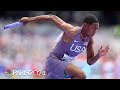 Quincy Wilson makes debut, men's 4x400m team come back to reach final | Paris Olympics | NBC Sports