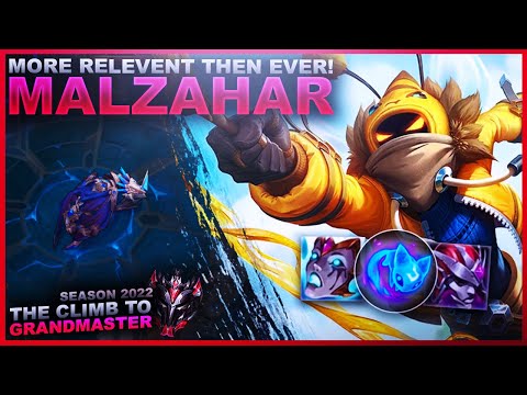 WHY MALZAHAR IS MORE RELEVENT THEN EVER! - Climb to Grandmaster | League of Legends