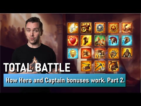 Total Battle | How Hero and Captain bonuses work. Part 2.