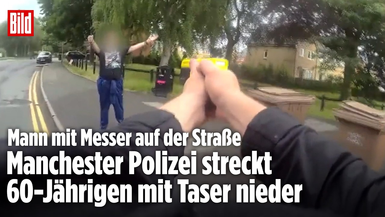 Taser im Einsatz: Bewaffneter 60-Jähriger von Machester Polizei niedergestreckt