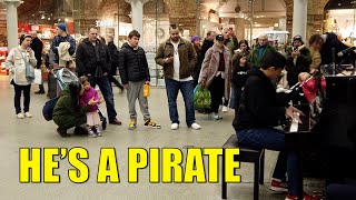 When I Play Pirates of the Caribbean on a Train Station Piano | Cole Lam