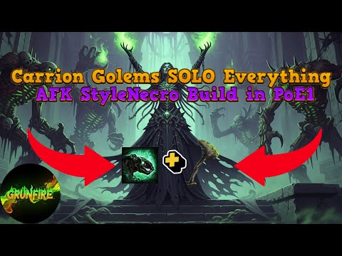 OP Carrion Golem Minions + Curses = Easy Mode PoE1 Farming
