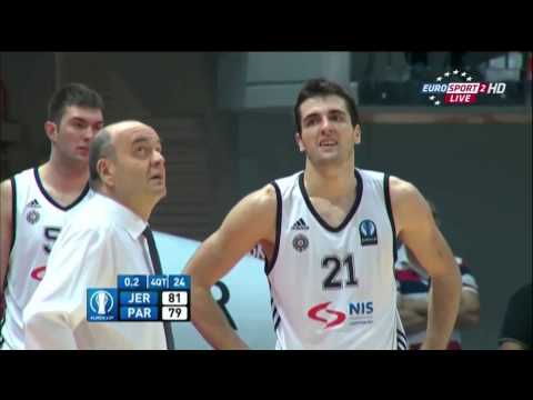 Kos za pobedu Hapoela - 0.2 sekunde pre kraja. [ Hapoel - Partizan ] 29.10.2014.