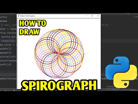 Python Turtle Spirograph How To Draw Spirograph Using Turtle And Python