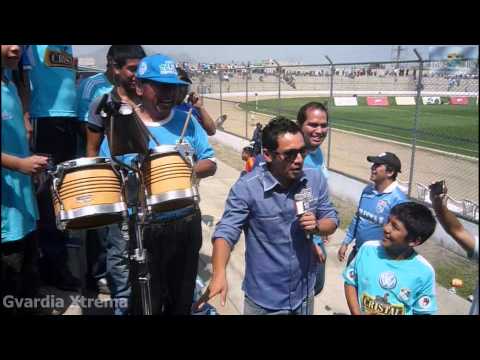 "La Gvardia Xtrema en las Previas de Futbol en América y Best Cable en Casagrande." Barra: Gvardia Xtrema &bull; Club: Sporting Cristal