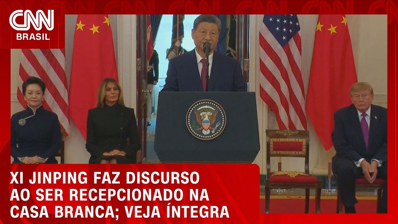 Veja discurso de Xi Jinping ao ser recepcionado por Trump na Casa Branca | LIVE CNN